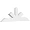 Ekena Millwork Saratoga Architectural Grade PVC Gable Bracket, 72"W x 24"H x 4"D x 6"F, 8/12 Pitch GBP072X24X0406SAR00 - alternate 1